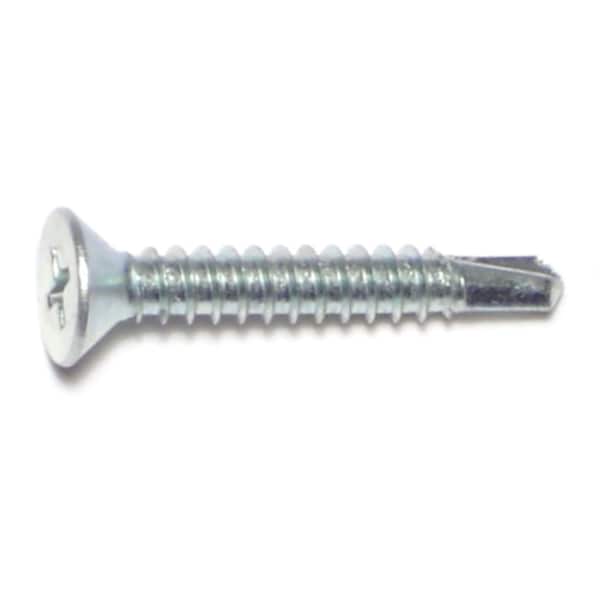 Buildright Self-Drilling Screw, #10 x 1-1/4 in, Zinc Plated Steel Wafer Head Phillips Drive, 3000 PK 07813 - main